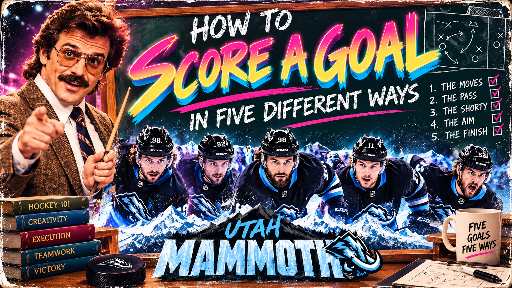 How to Score a Goal in Five Different Ways cinematic lyric video artwork